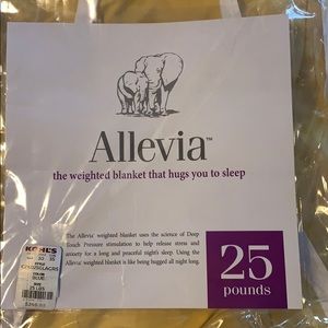 It’s a blue weighted blanket